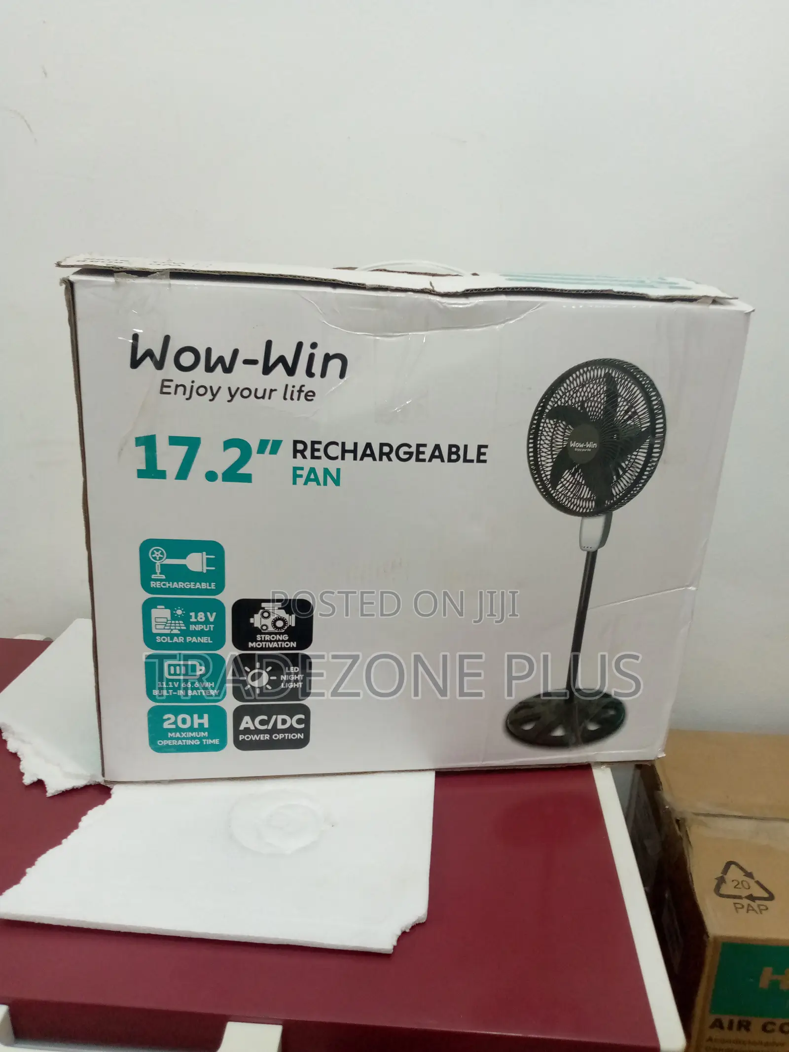 Affordable Wow-Win Rechargeable Fan-17.2''
