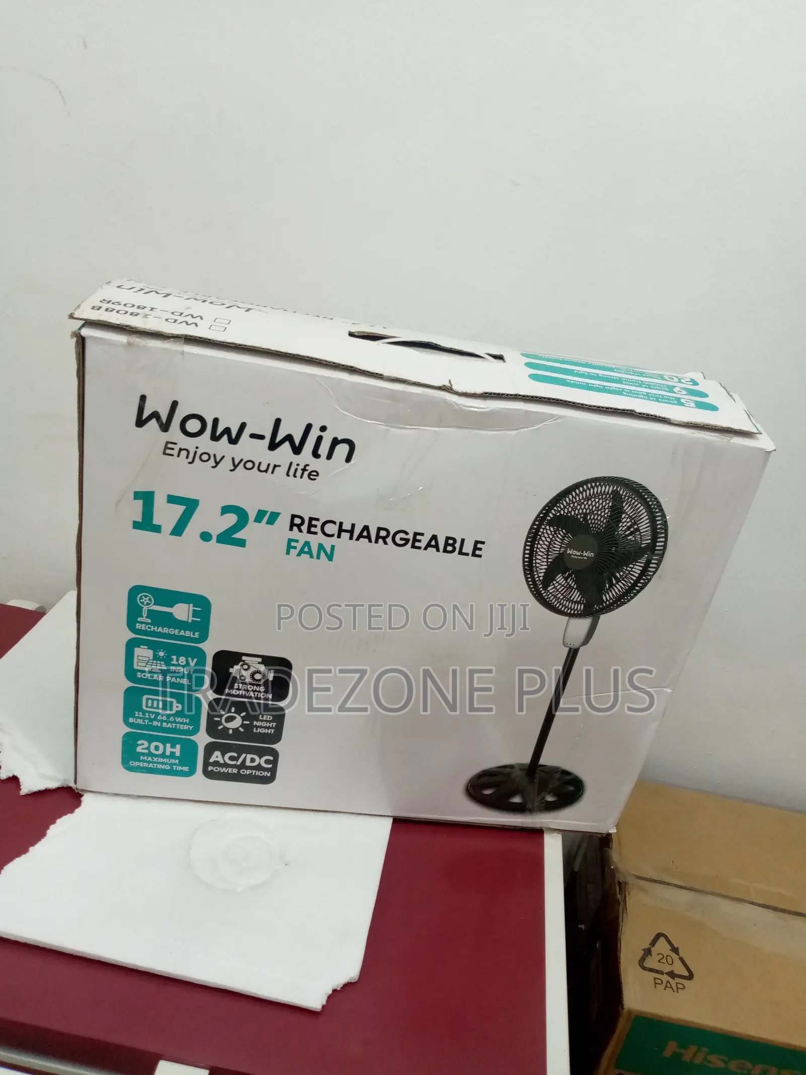 Affordable Wow-Win Rechargeable Fan-17.2''