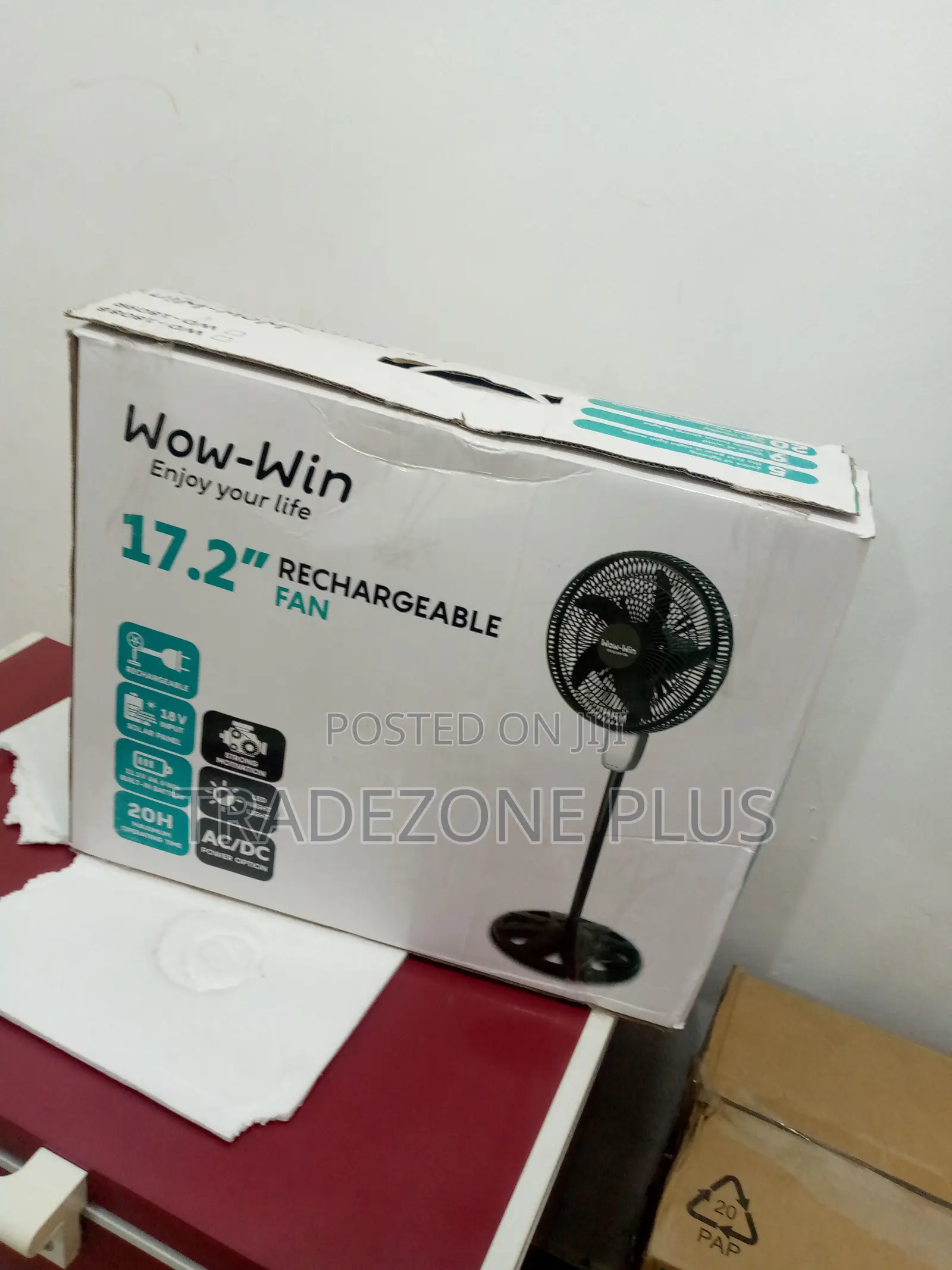 Affordable Wow-Win Rechargeable 17.2 Inchfan-