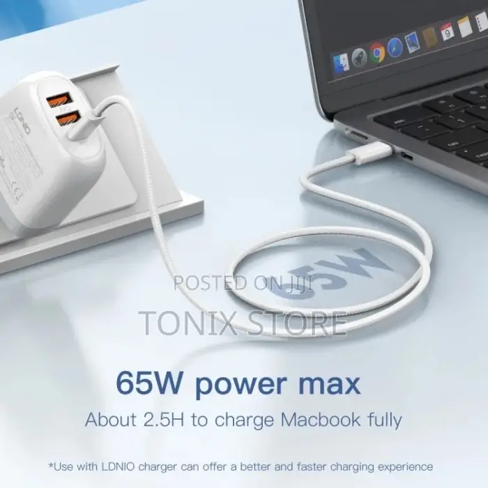 1M LDNIO 65watt Super Fast Data Cable for iPhone 15 Series