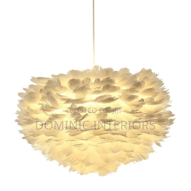Living Room Feather Lamp