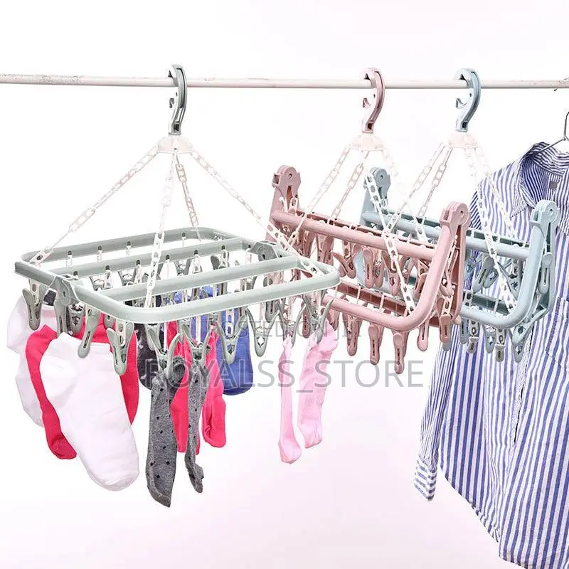 Multifunctional Pant,Socks And Bra Hanger With Pegs