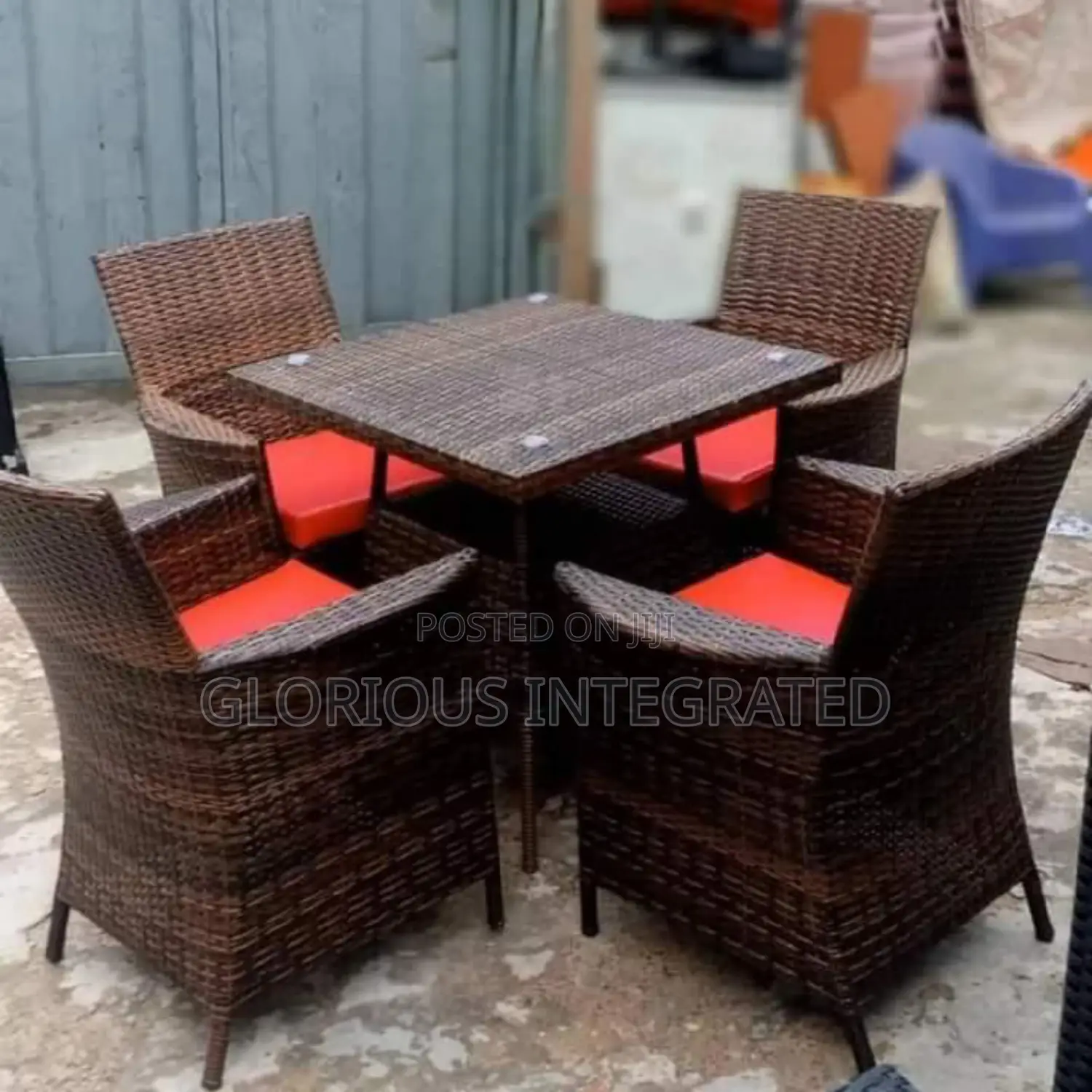 Out Door Rattan Chair and Table