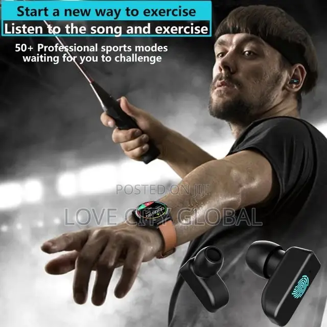 Gt5 Buds Smartwatch Bracelet 2in1 Wireless Earbuds, Sports