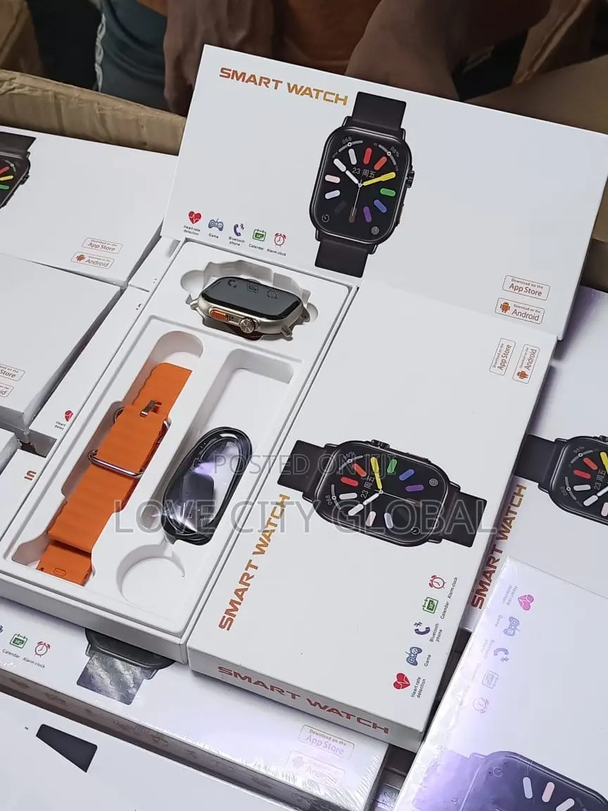 Latest Ultra Smartwatch 2.02” BT Call, IP68 Wirelesscharger.