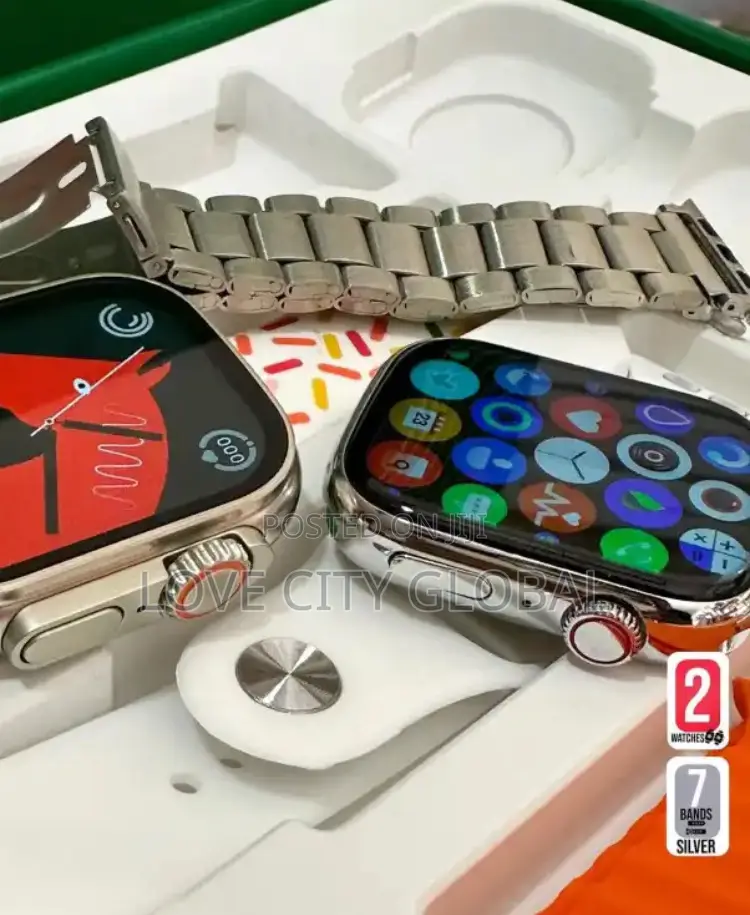 I50 Ultra 2 Suit Smartwatches 11in1 7 Strap Wireless Charger