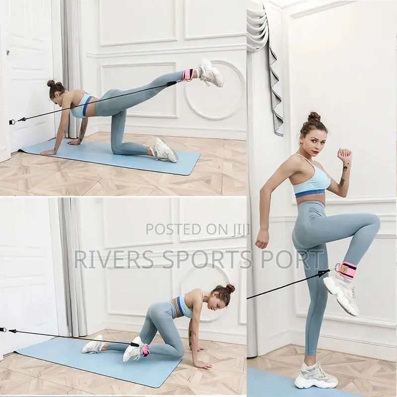 Gym Ankle Straps Adjustable Padded Cuffs Leg Training Brace
