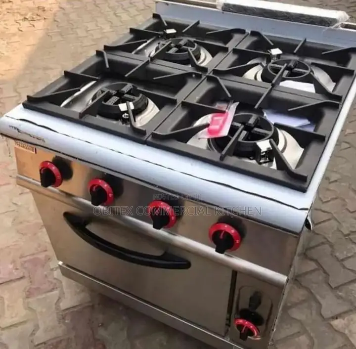 Industrial 4burners Gas Cooker With Oven Is Available for Sales