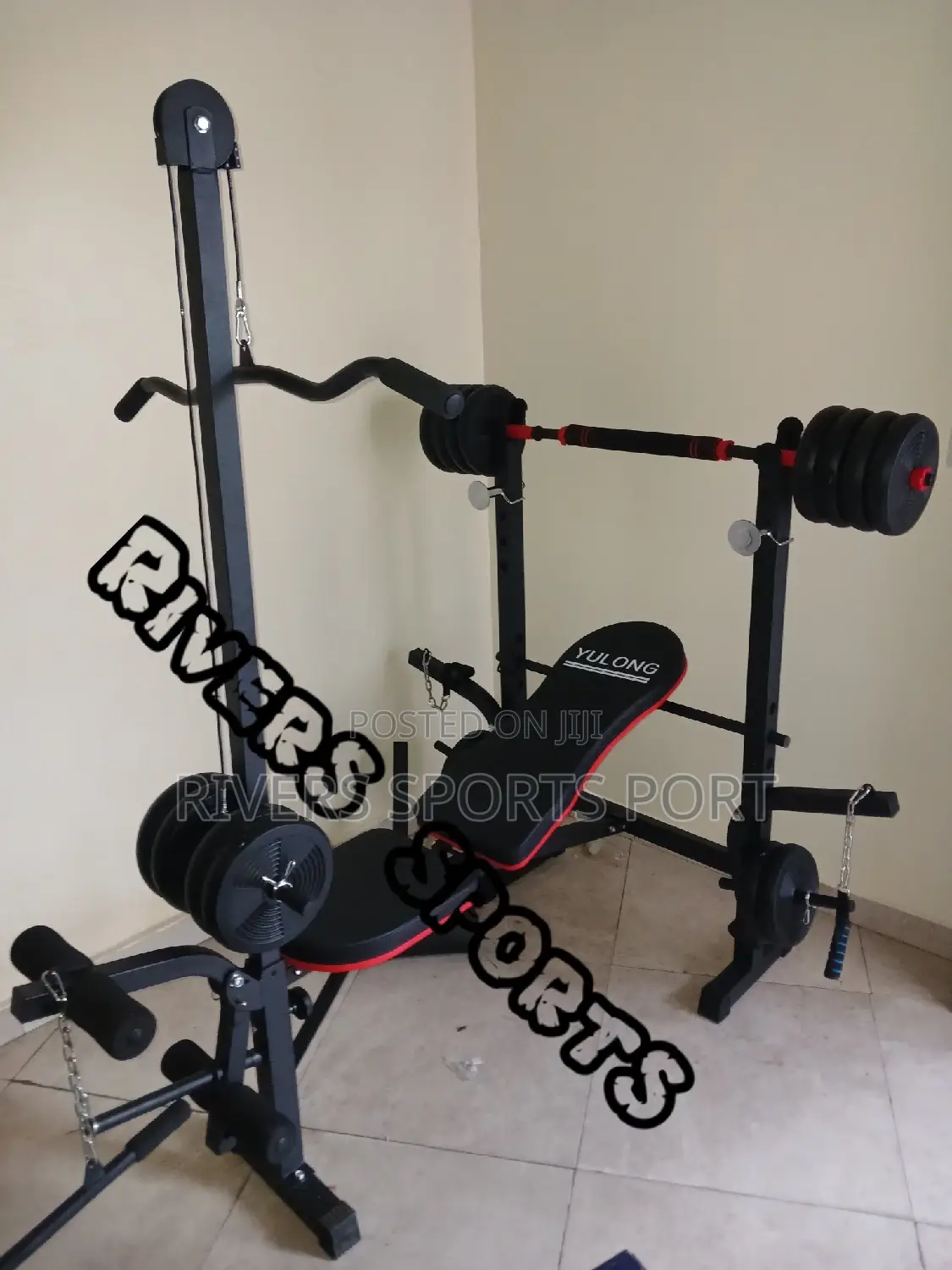 Weight Bench / Bench Press With Lat Pulldown and 50kg Weight