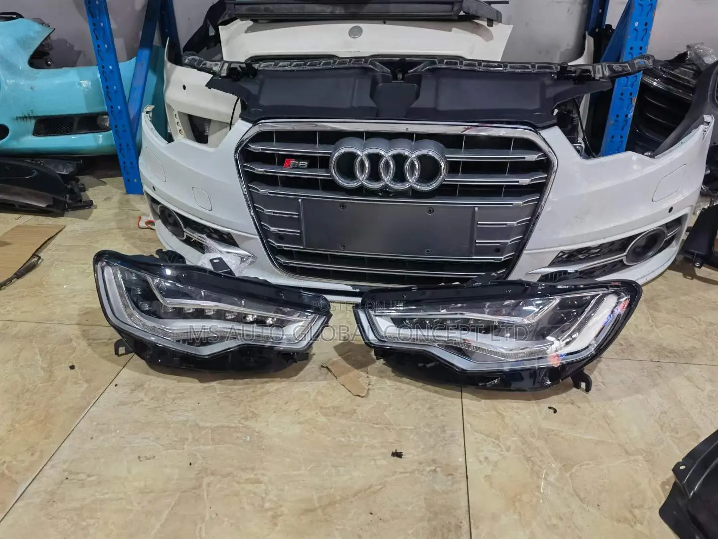 Audi A6 2013/2015 Headlights and Bumper