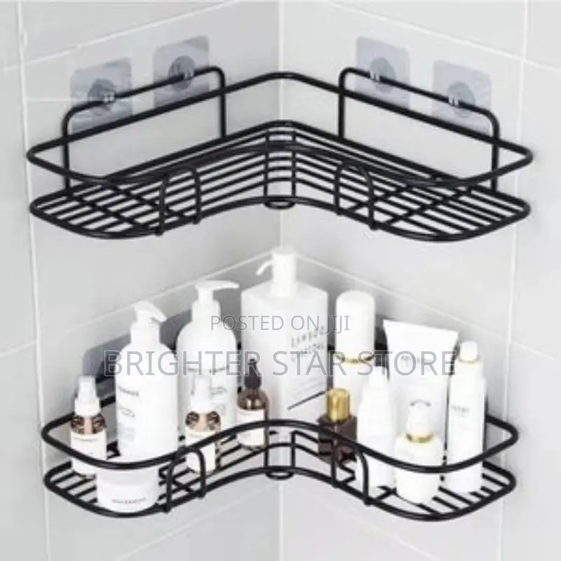 Corner Racks Bathroom Shelf Iron Wall Mounted -1pcs