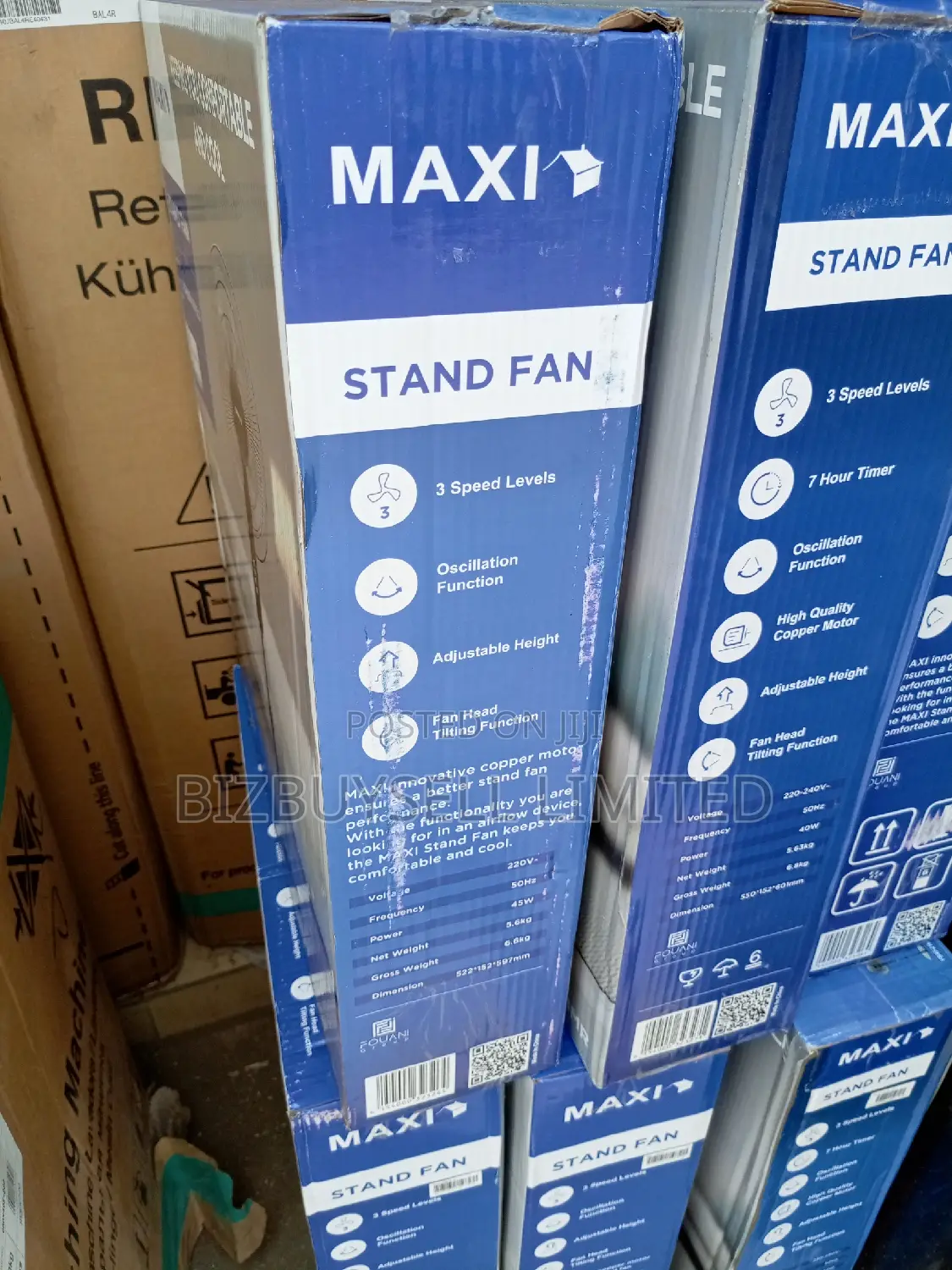 Maxi Electric Standing Fan.