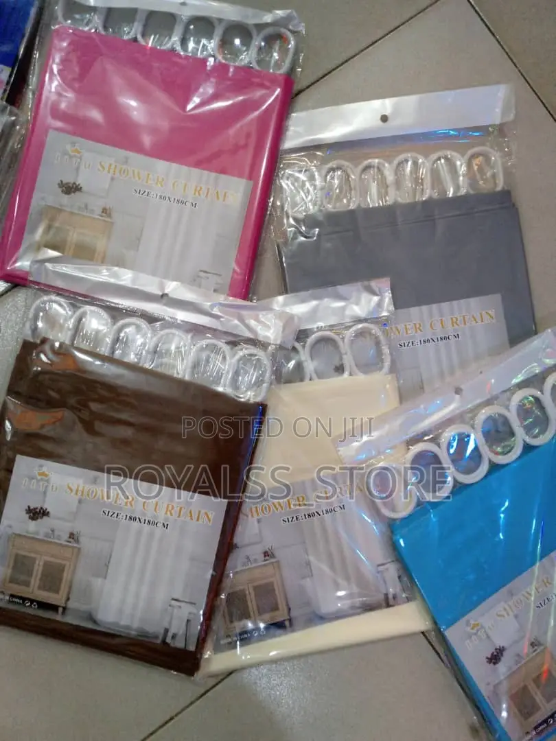 Waterproof Shower Curtain With Adjustable Hanger
