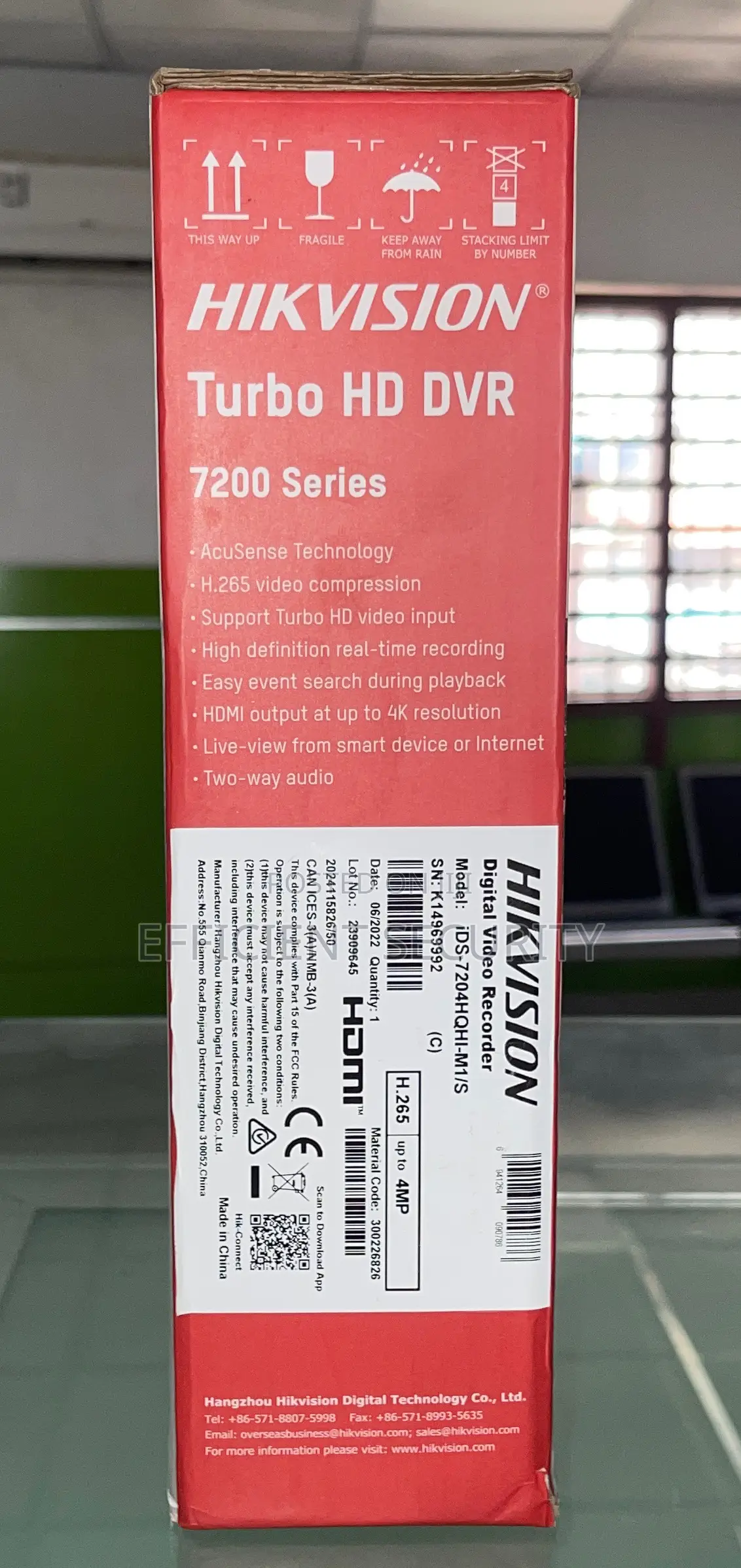 Hikvision Turbo HD DVR 4ch Upto 4mp