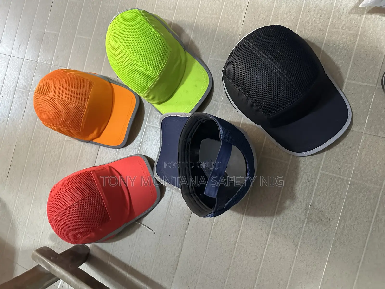 Bump Cap Safety Baseball Cap With Reflective Stripe