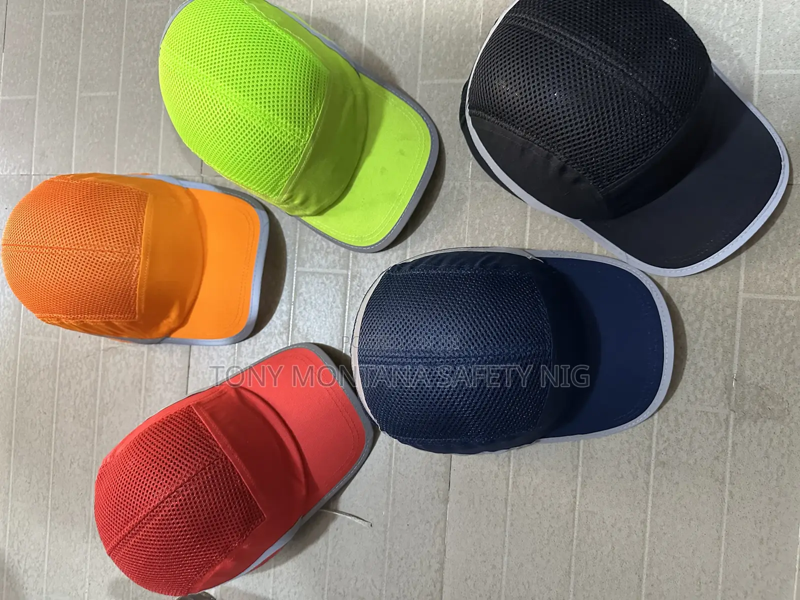 Bump Cap Safety Baseball Cap With Reflective Stripe