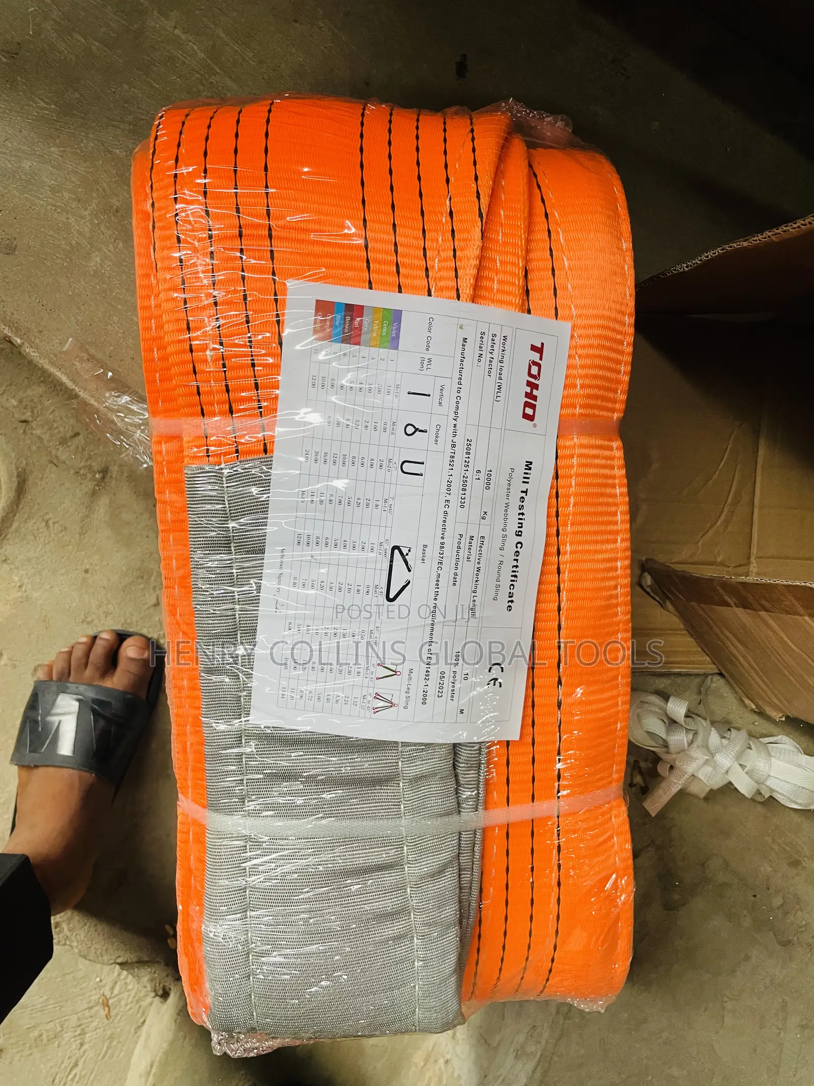 Lifting Belt 10ton X 10m