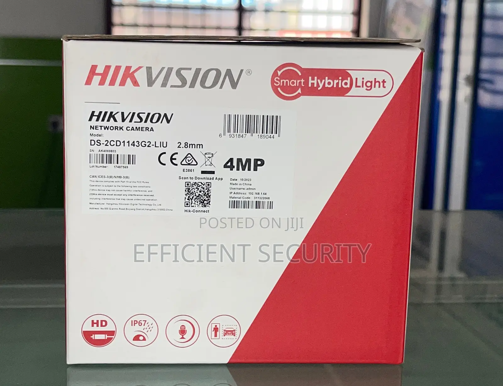 Hikvision Smart Hybrid Light, Network Camera 4mp Indoor