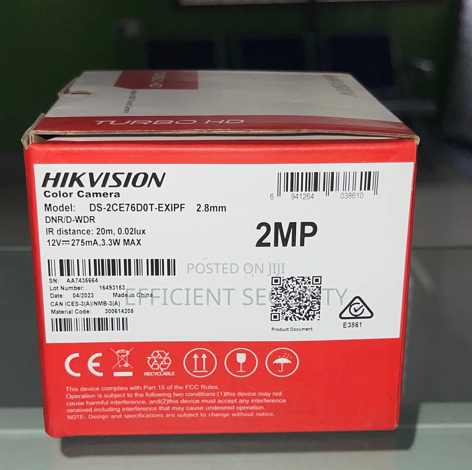 Hikvision Analog Camera Indoor, 2mp