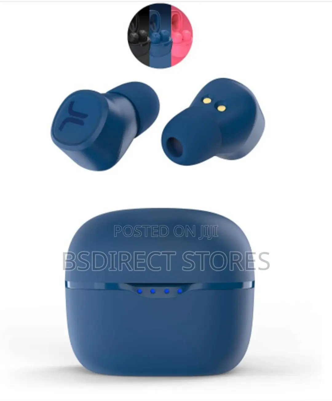 WESC NAVY True Wireless Earbuds in-Ear Bluetooth Headphones