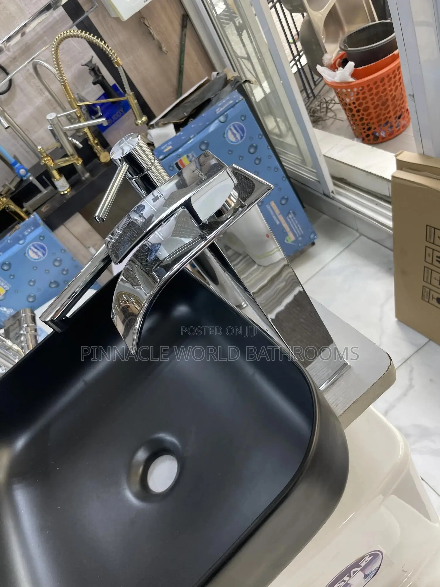 Stainless Long Basin Mixer Tap 0097