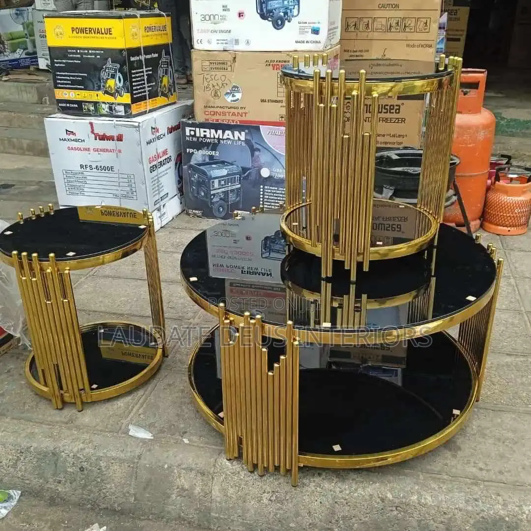 Exquisite 3in1 Tampered Glass Top Center Table