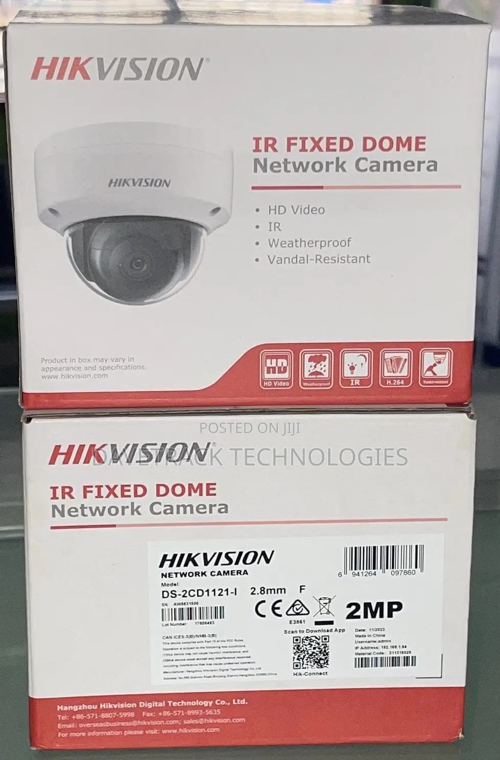 Hikvision IR Fixed Dome Network Camera 2mp