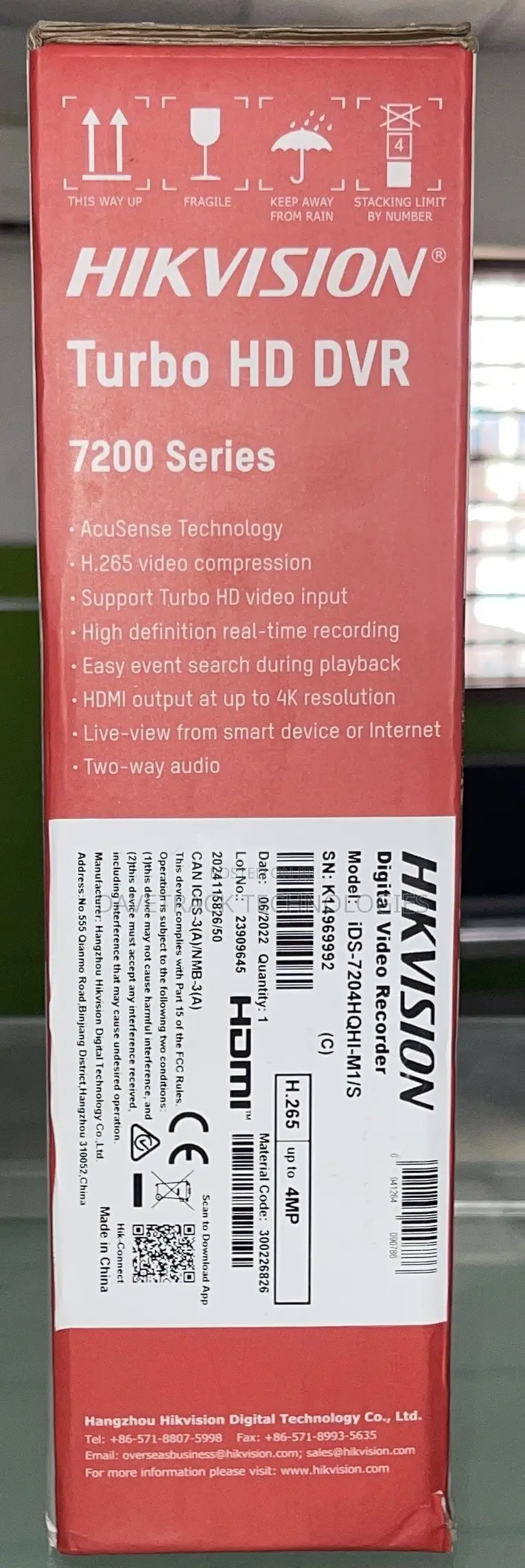 Hikvision Tubor Hd DVR 4ch Upto 4mp