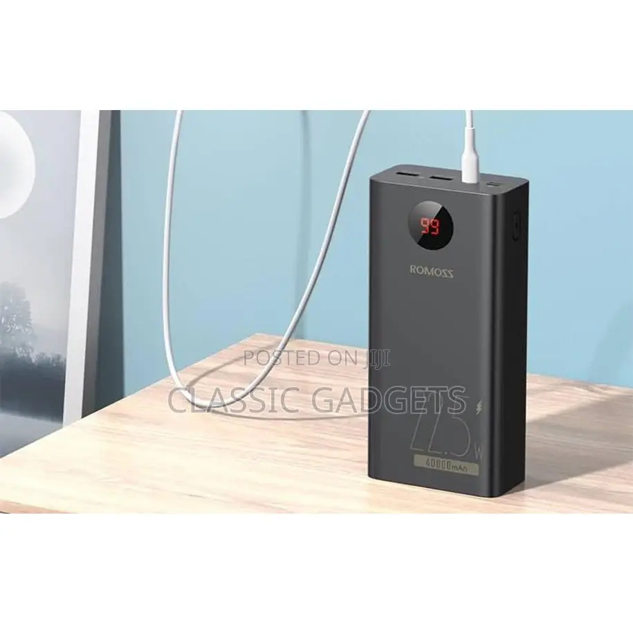 ROMOSS PEA40PF Powerbank - Sort - 40000 Mah