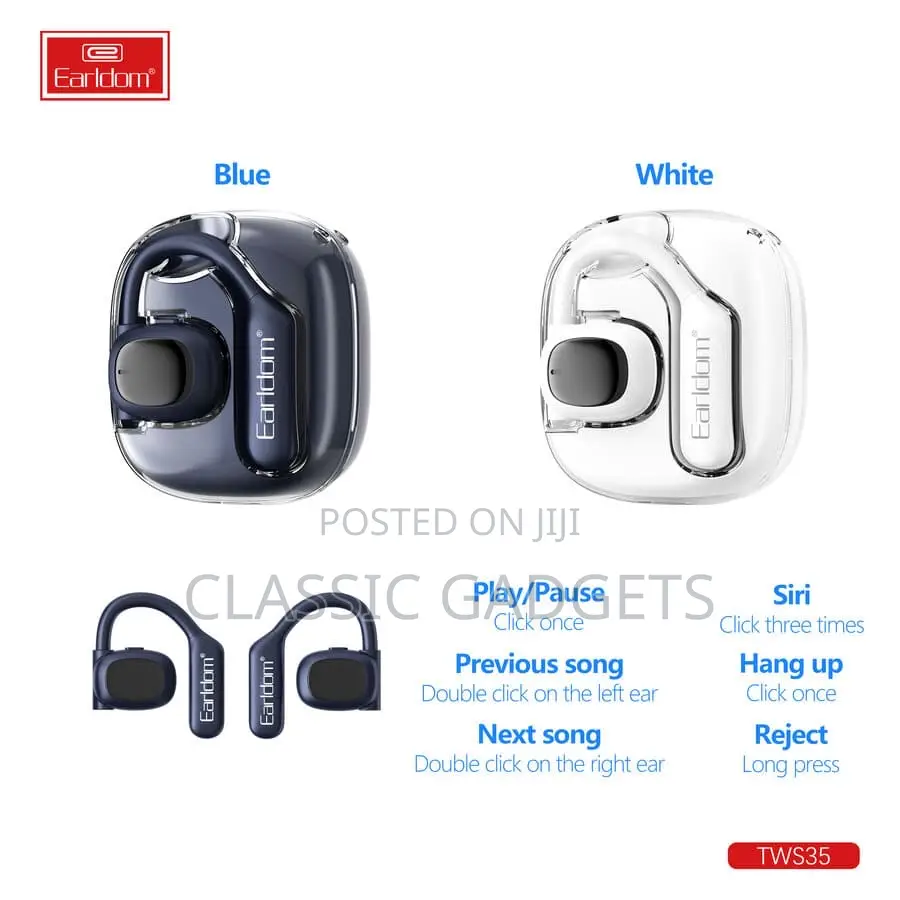 Earldom TWS35 Bluetooth Panoramic Sport Earphones