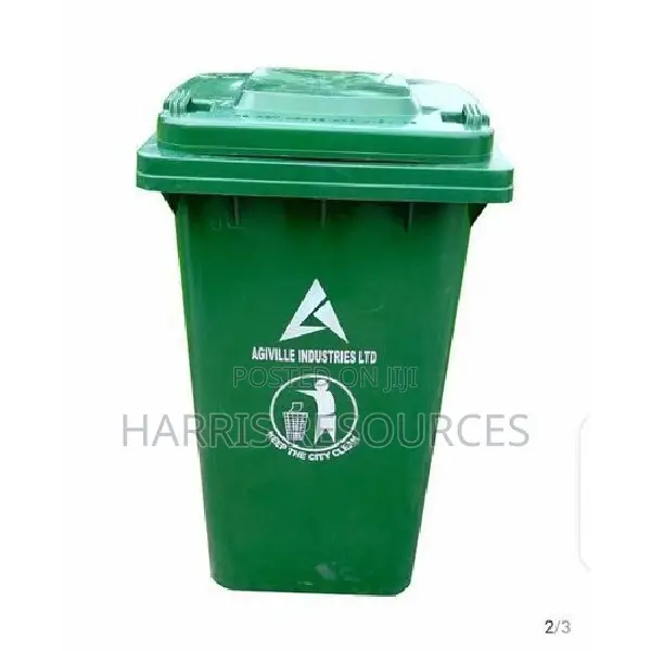 Industrial Waste Bin, Green 240L