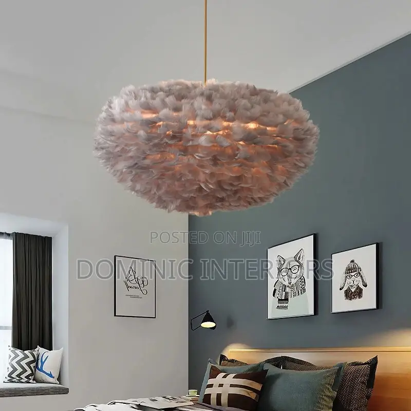 Feather Art Hanging Lamp