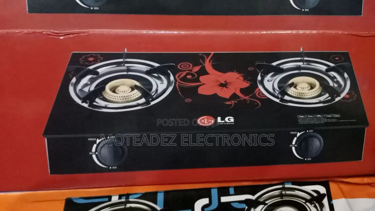 LG 2 Burners Auto Ignition Glass Top Gas Burner/Cooker
