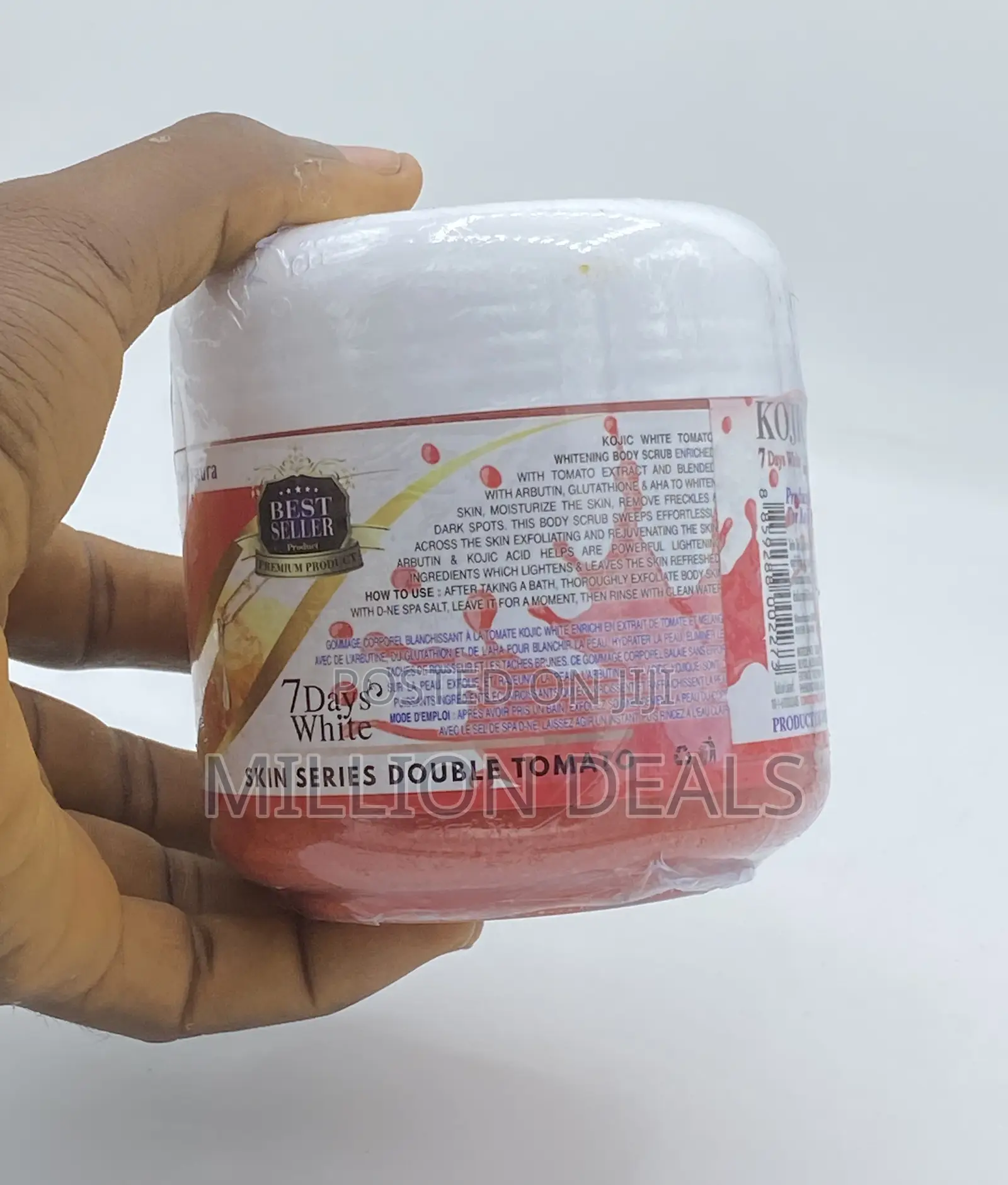 4-in-1 Tomato Unique White Spa Salt Body Scrub