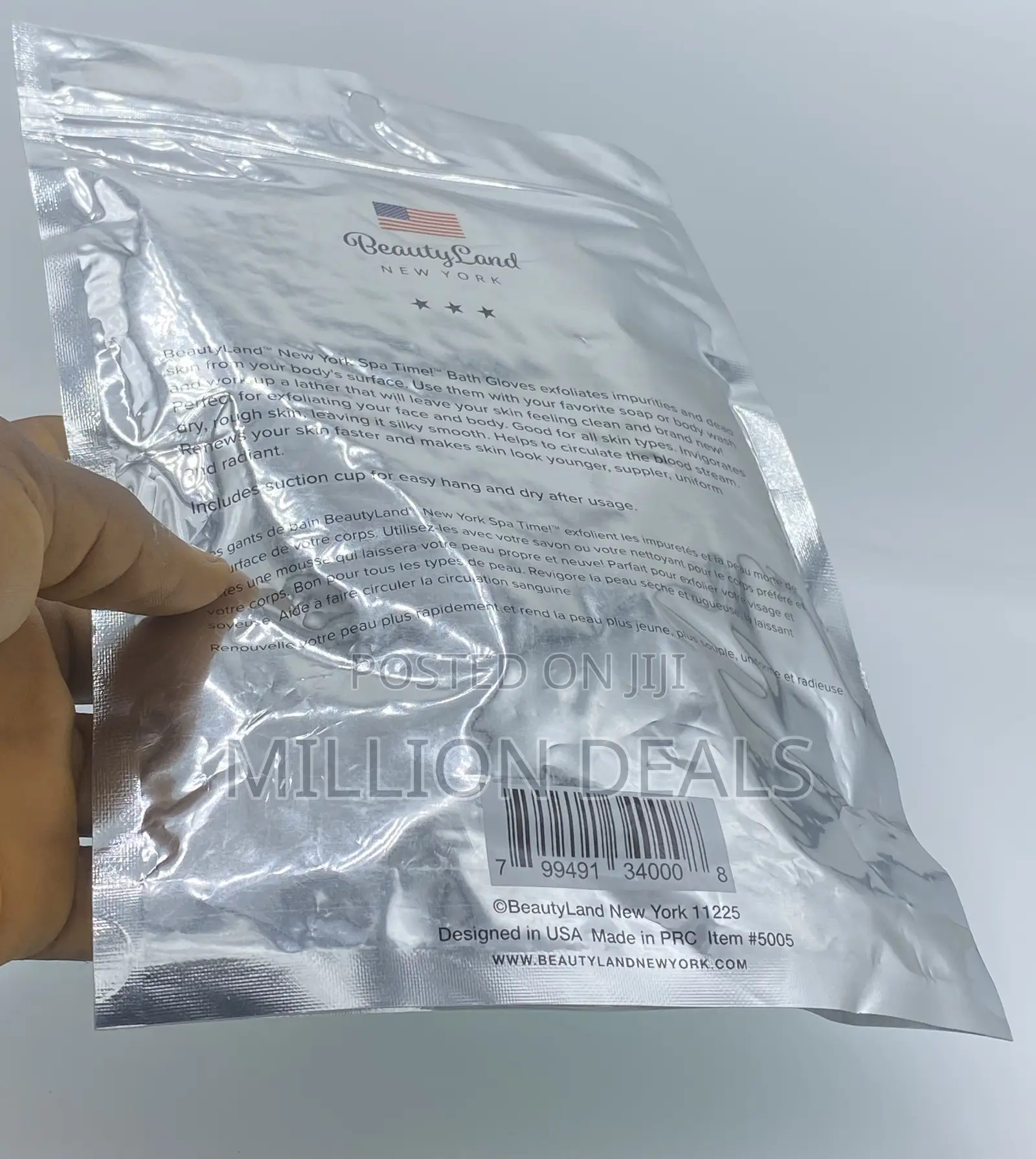 Unique Spa Exfoliating Bath Gloves
