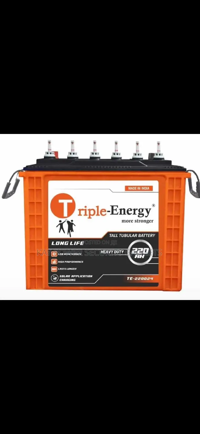 Triple Energy Tubular Battery 220ah