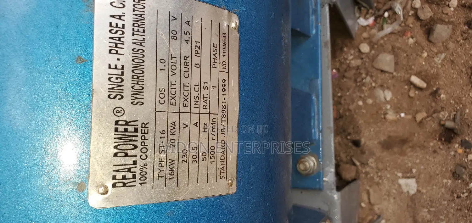 20kva Alternator 5hp Electric Motor