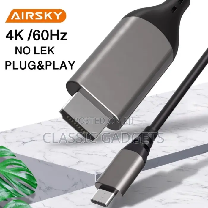 Hdmi to Type C 2M Cable Hc60.
