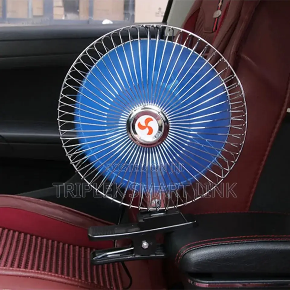 8 Inch 12V/24V Oscillating Fan For Cars, SUV, Van Trucks Etc