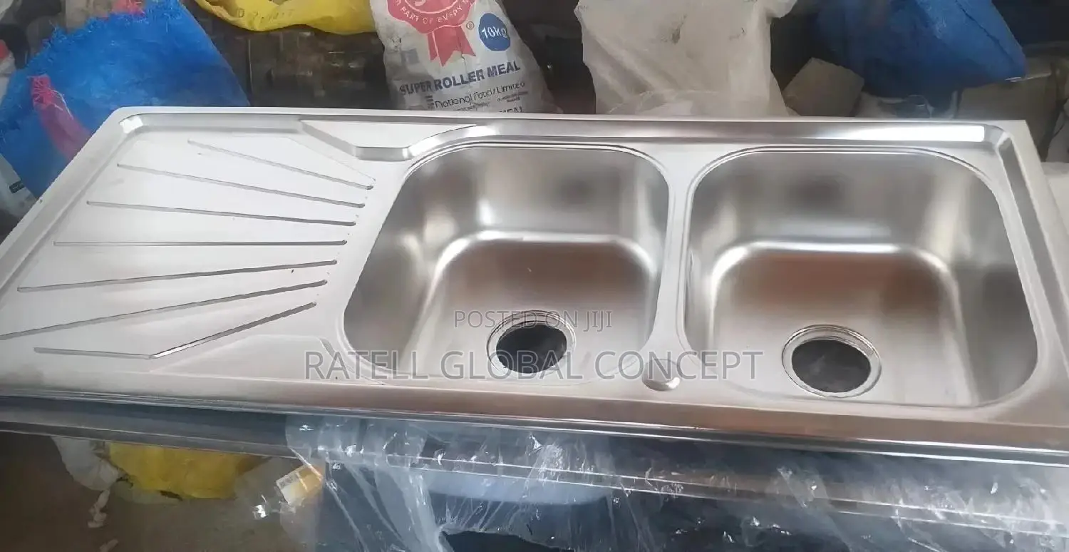 Double Bowl, Single Tray Kitchen Sink