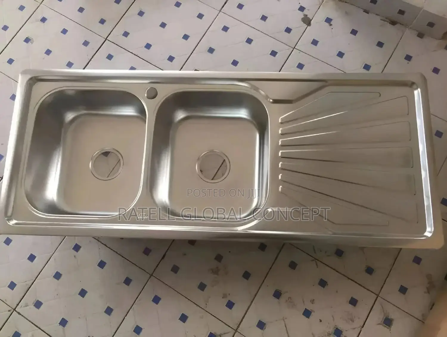 Double Bowl, Single Tray Kitchen Sink