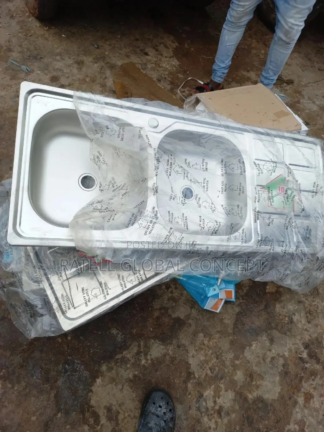 Double Bowl, Single Tray Kitchen Sink