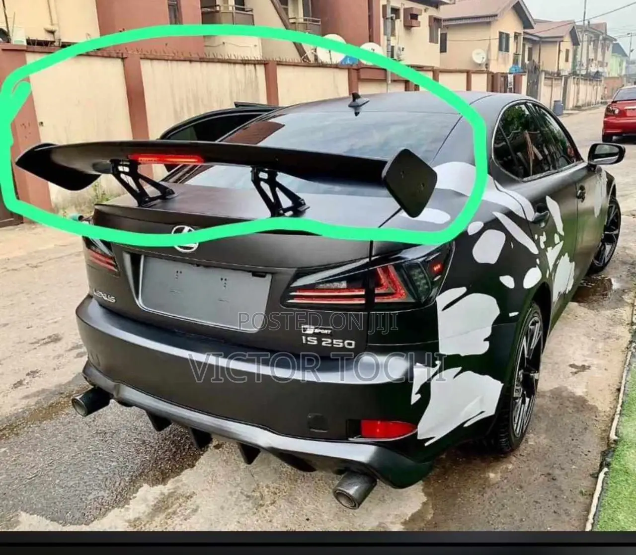 Sports Booth Wing Spoiler With LED