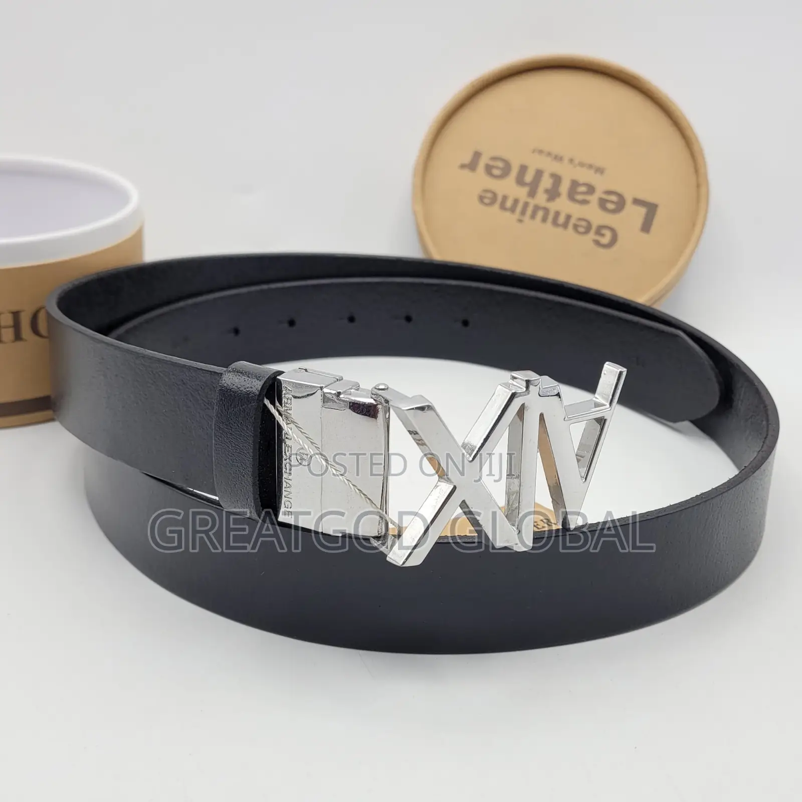Luxury Genuine Leather Belt Silver Head Designers