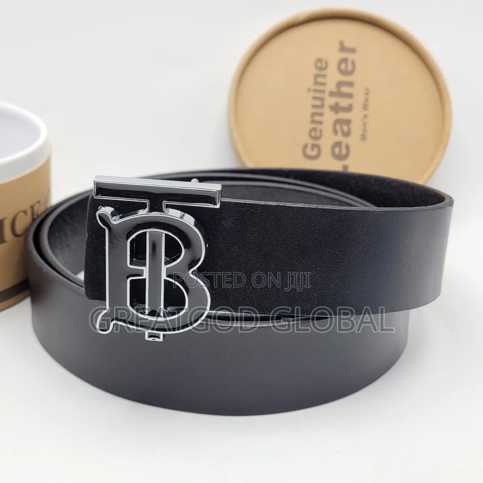 Luxury Genuine Leather Belt Silver Head Designers