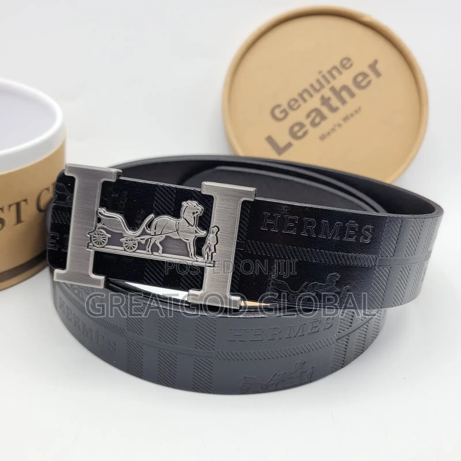 Luxury Genuine Leather Belt Silver Head Designers
