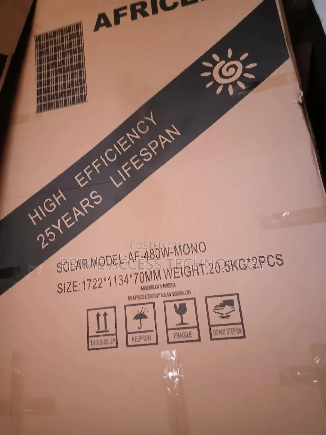 480watts Africell Solar Panel