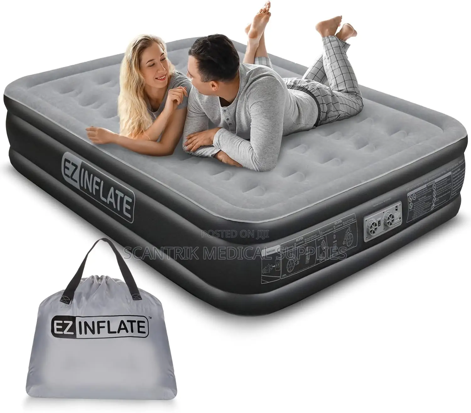 Intex Inflatable Air Bed Mattress With Pump
