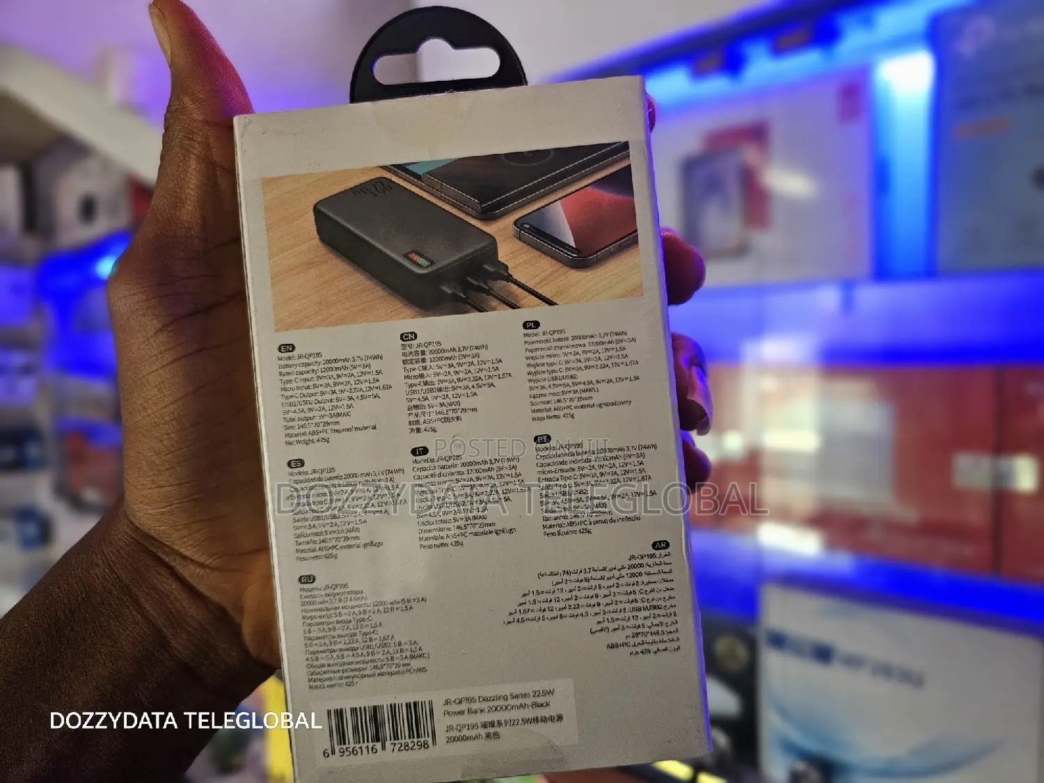 Joyroom 20000mah 22.5w Powerbank