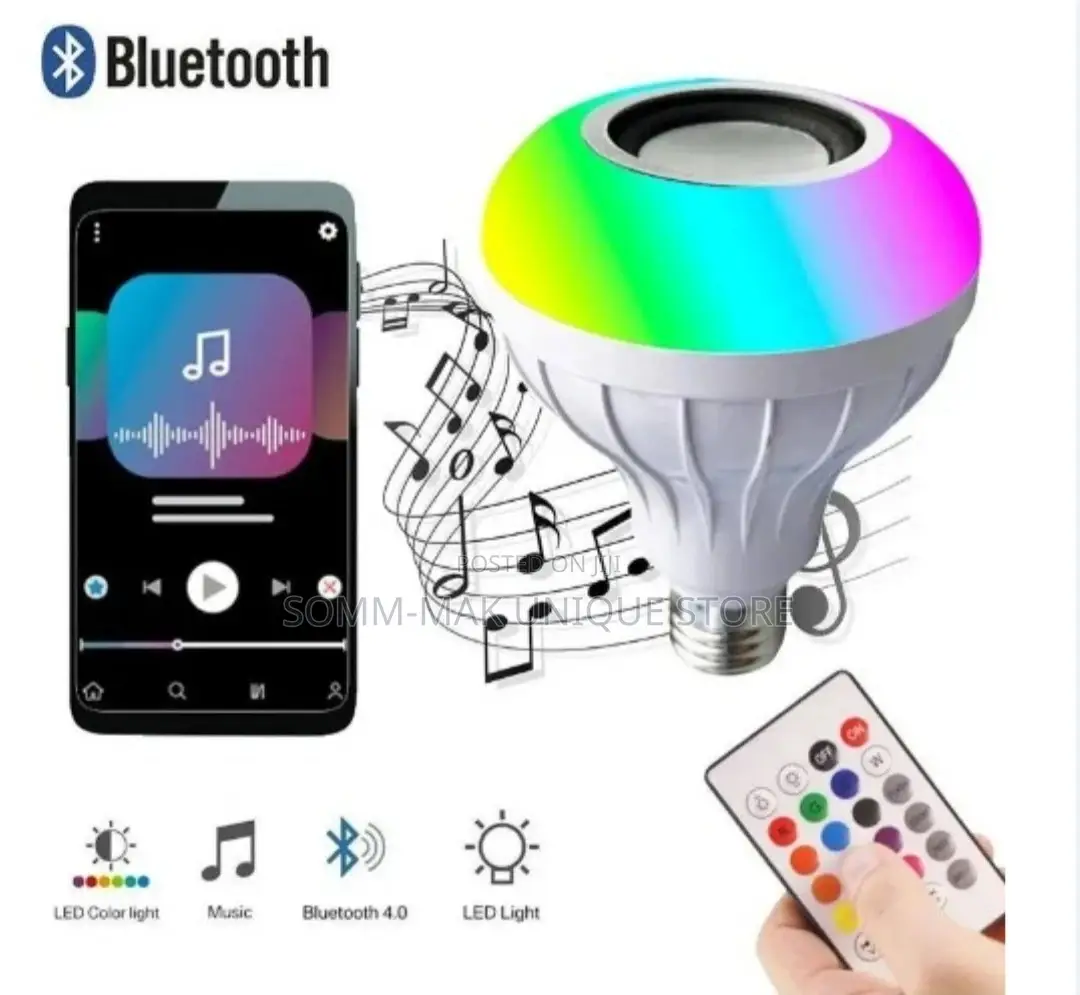 Smart Led Music Bulb - Screw Type With 16 Colours- 50W